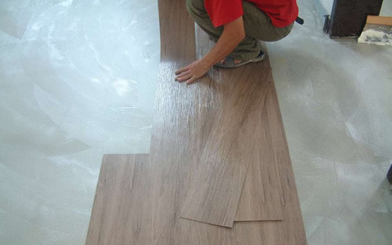 Lightweight Dry Back Flooring PVC Floor Tiles Fire Resistant 6