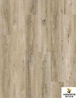 Suelo artificial de madera de la lamina del suelo del vinilo del proceso estadístico del tablón de la textura de madera del tecleo
